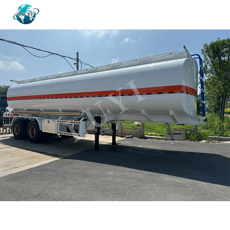 Luyi New Condition Steel Crude Oil And Diesel Tank Trailer Crude Palm Oil And Gasoline Transporter For Sale