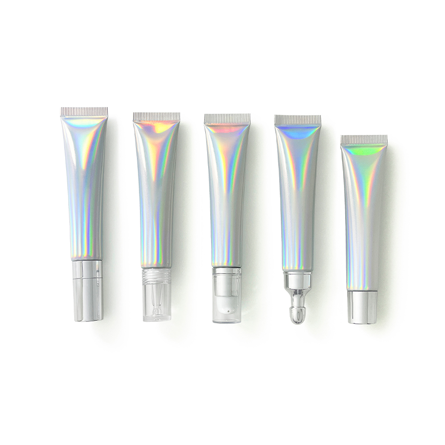 Laser Silver 20g Empty Cosmetic Container 20ml Cream Squeeze Soft Tube Travel Body Lotion Packaging Plastic Bottle