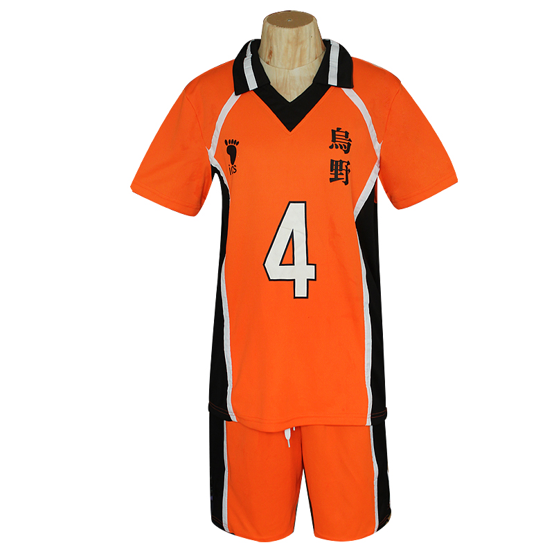 Haikyuu! Футболка Karasuno для косплея, вечеринки, летнего волейбола для взрослых, для подростков, спортивных мужчин