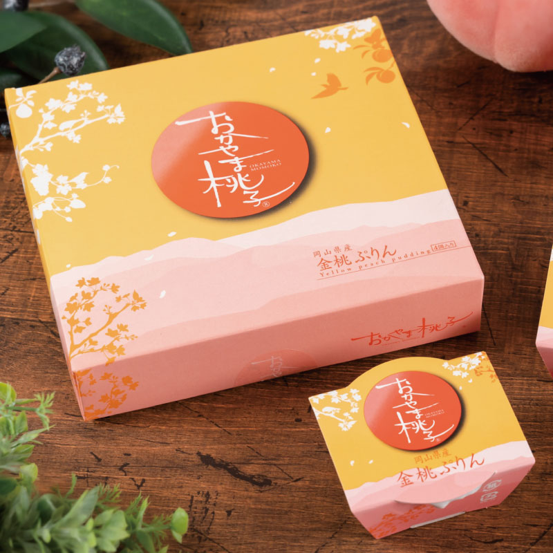 Okayama Momoko фрукты чашка Золотой персиковый пудинг (4 шт.)