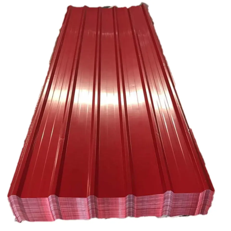 Zinc coated colorful roofing steel corrugated sheet metal roofing for sale