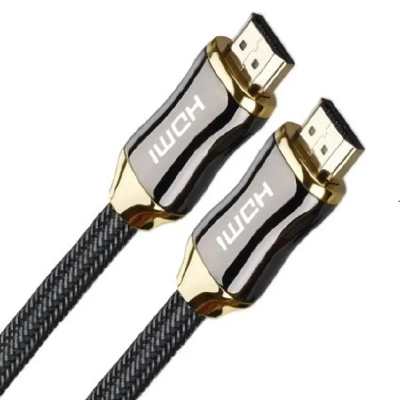 Hot Sale 4K 3D 1080p 2160p HDMI Cable 24K Gold Plated Nylon Braided HD Video HDMI Cable 60Hz With Ethernet For PS3 PS4 HDTV