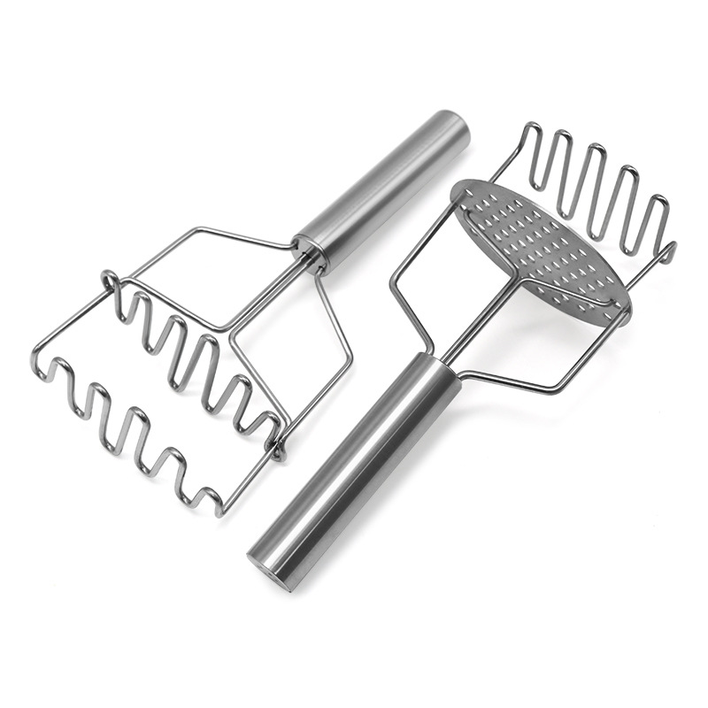 Stainless Steel Potato Masher Potato Vegetable Slicer Tool Manual Cutter Cooking Kitchen Accessories