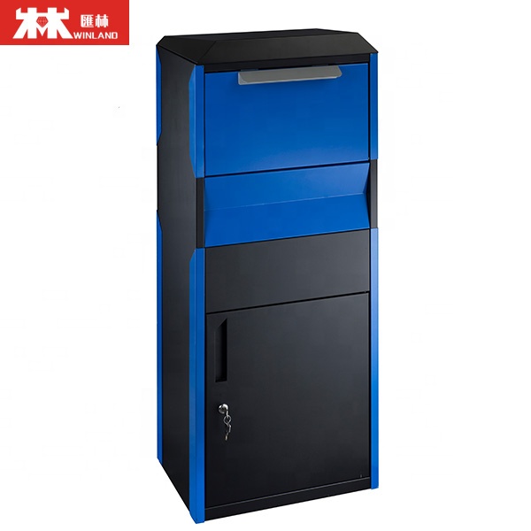 Winland Outdoor Waterproof Galvanized Steel / Stainless steel Package Parcel Drop Delivery Storage Boxes