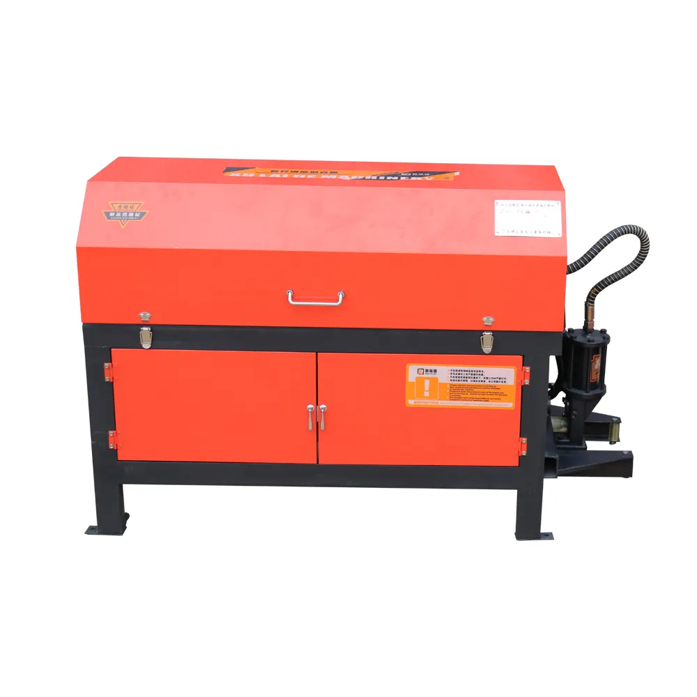 GT4-10 cnc automatic steel bar straightener and cutter high efficient hydraulic rebar straightening and cutting machine