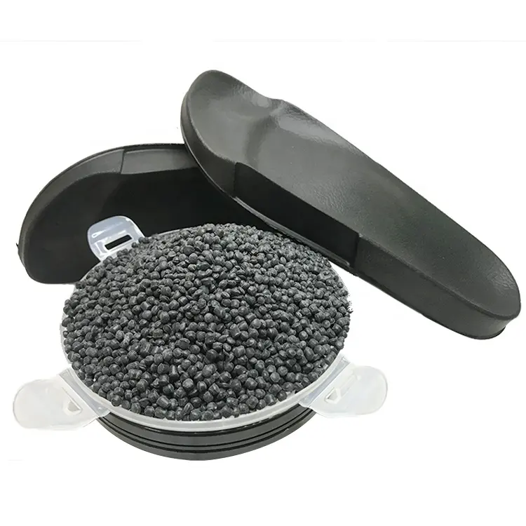 Abration-resistant black tpr sole granule for shoe soles making
