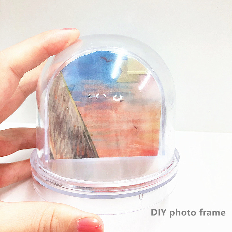 Diy снег глобус фоторамка наборы дети ручной работы для детей игрушки рисовать
