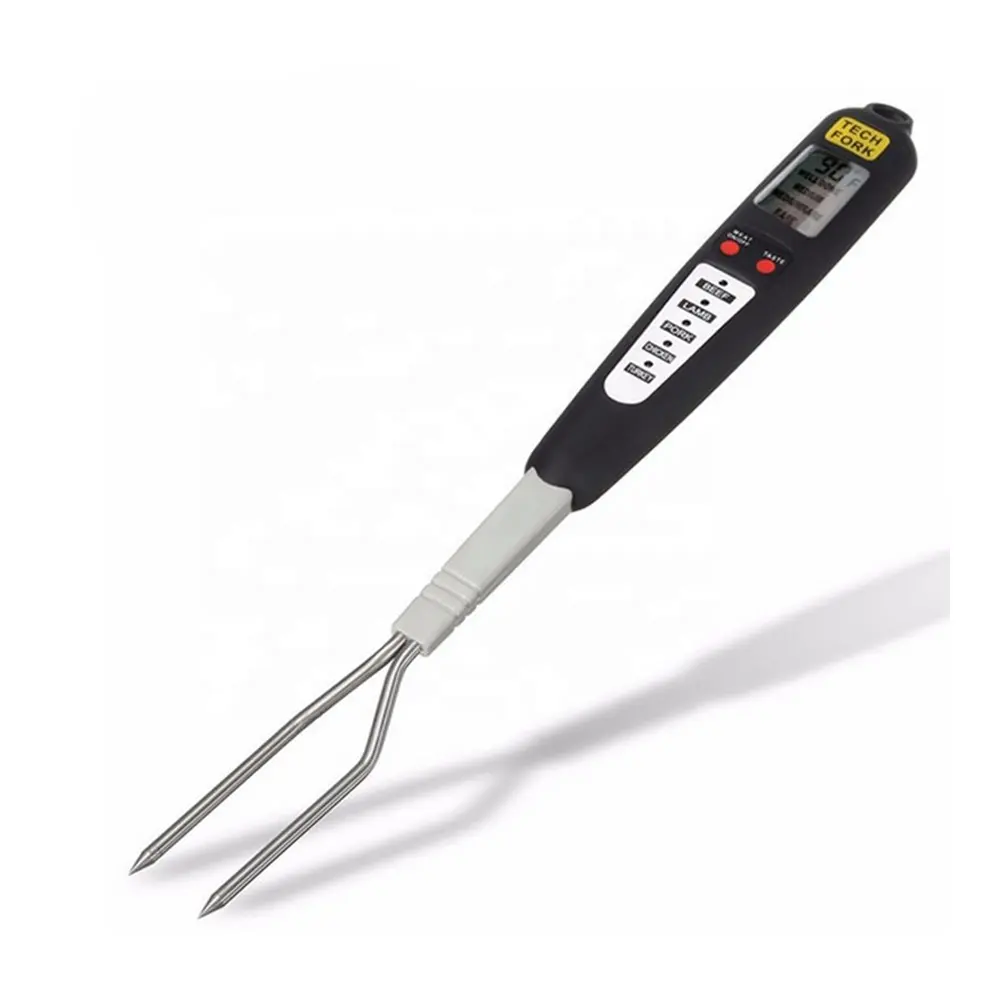 Kitchen Digital Thermometer BBQ Cooking Meat Thermometer with Blue Backlight with Stainless Probe Steel