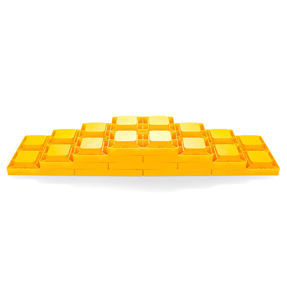 Защита от ультрафиолетовых лучей HDPE пластиковый RV выравнивание колодки уравнитель RV выравнивания для горного велосипеда блоки для прицепа Campervans Camper стабилизации GT-19P