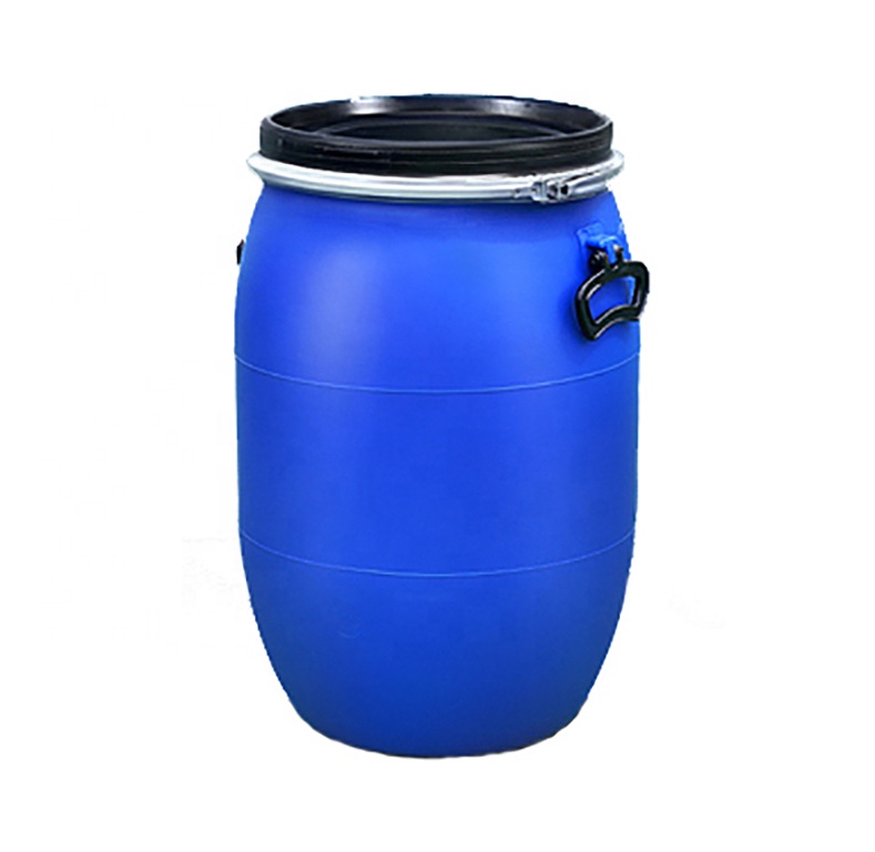 Высококачественный синий пластиковый барабан HDPE 60L с открытым верхом