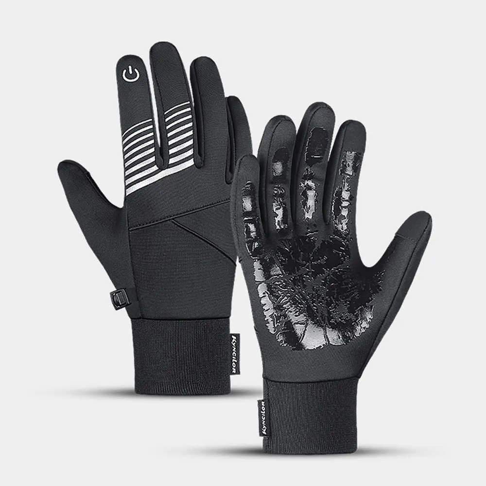 Custom Logo Sport Fleece Running Gloves Warm Touchscreen Other Sports Cycling Thermo Waterdichte Winter Handschoenen