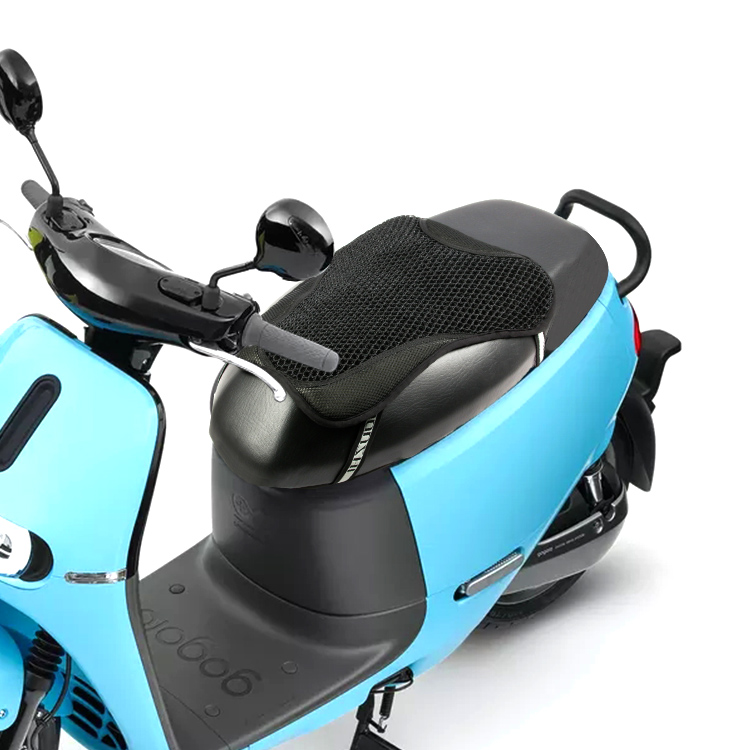 Hot Sale 3D Mesh Heatproof Scooter Seat Cover with Anti-slip Backing Black Saddle Cover