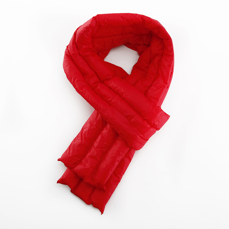Korean Version Of The Autumn And Winter New Style Down Long Parent-child Solid Color Leisure Scarf Knitting For Women Stylish