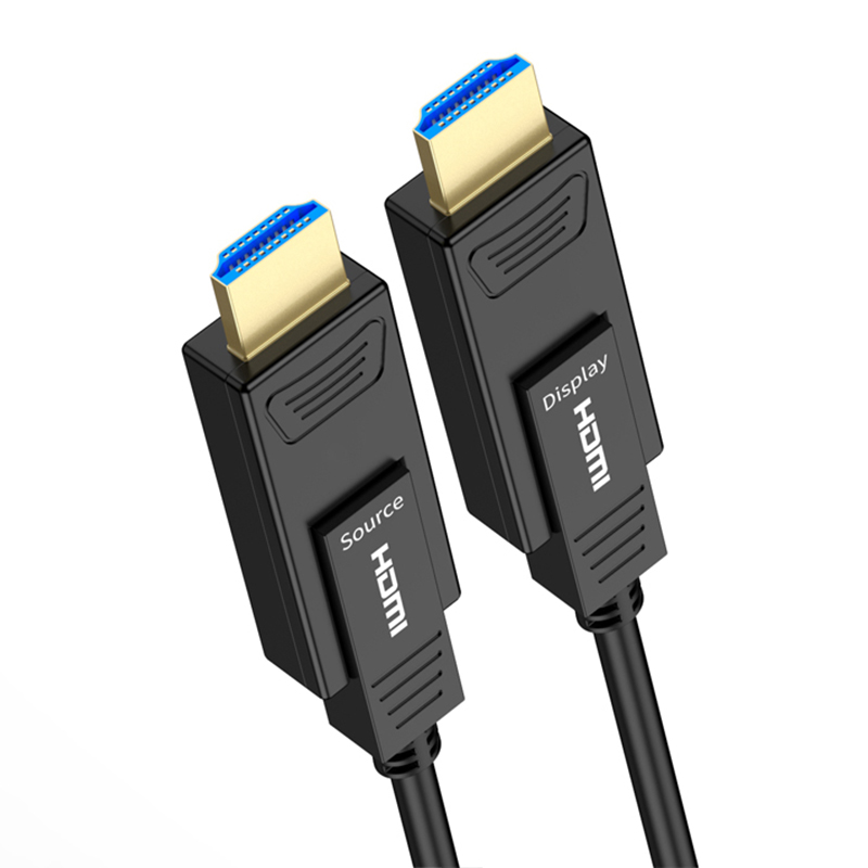 Separate structure 10M/20M/30M/50M AOC high quality HDCP2.2 HDR YUV HDMI 2.0V Active Fiber Optic HDMI cable 4K60Hz