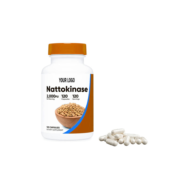 High Quality Good Price Natural Natural Natto Extract 2000fu 120 Beauty Product Capsules Nattokinase Capsules