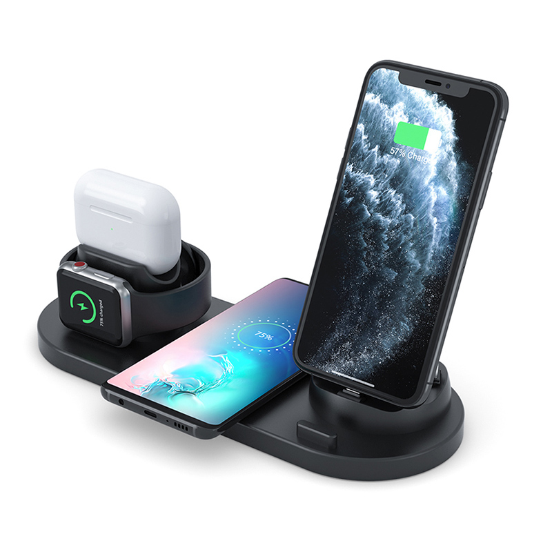 Беспроводные зарядные устройства для apple watch 4 в 1, зарядная станция для iPhone/Micro/Typec, зарядная док-станция для Airpods
