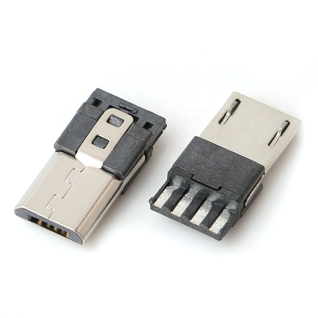 Pcb wire welding usb 2.0 male connector micro usb conector