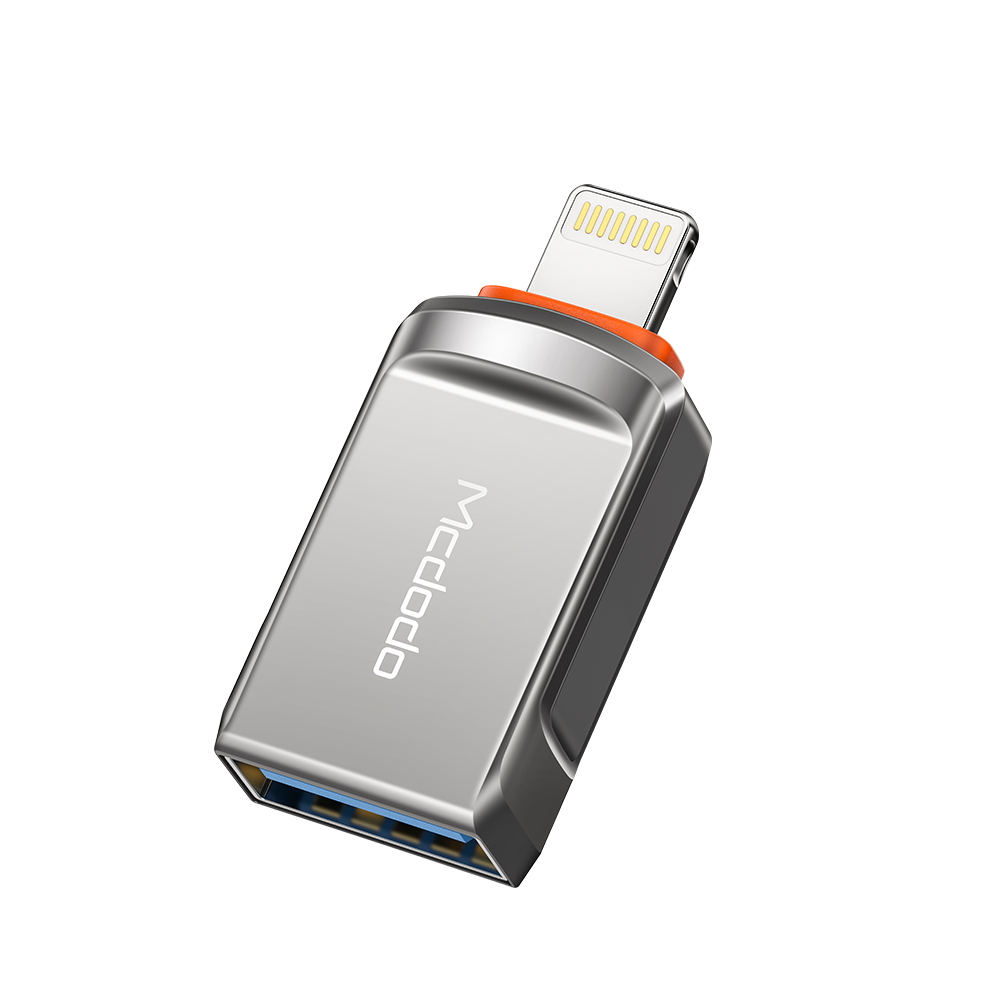 Mcdodo цинковый сплав Высокоскоростная передача USB3.0 к свету ning 8pin OTG адаптер для iPhone для iPad