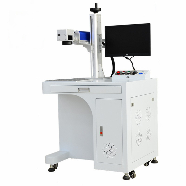 fast speed 30w white/black/color fiber laser marking machine price /fiber laser engraver/laser marker on metal