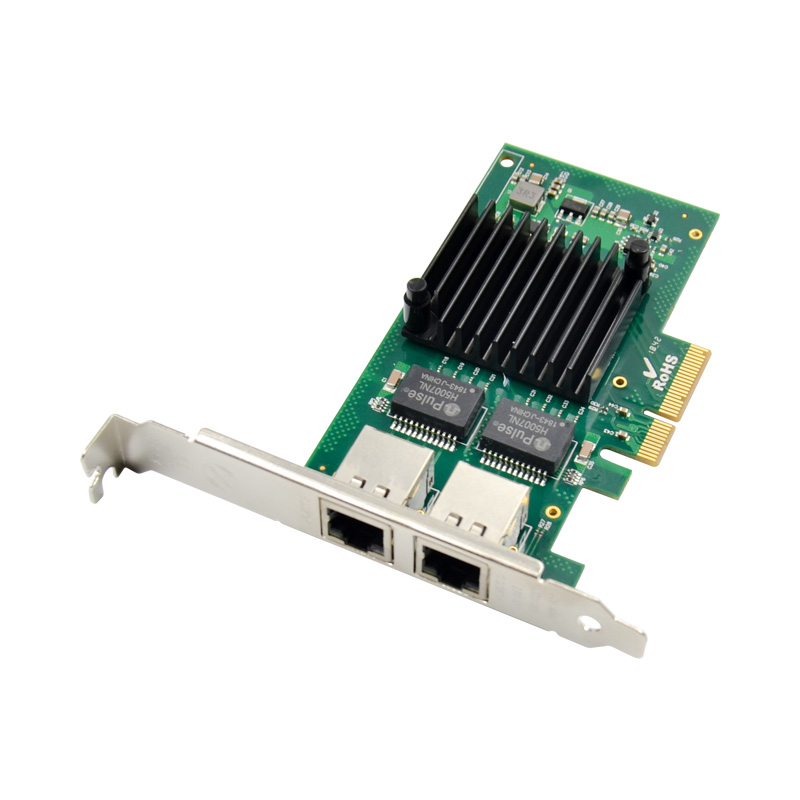PCIe X4 двойная гигабитная Ethernet-карта Intel I350AM2 чипсет RJ45 гигабитная 1000 Мбит/с Серверная lan-карта