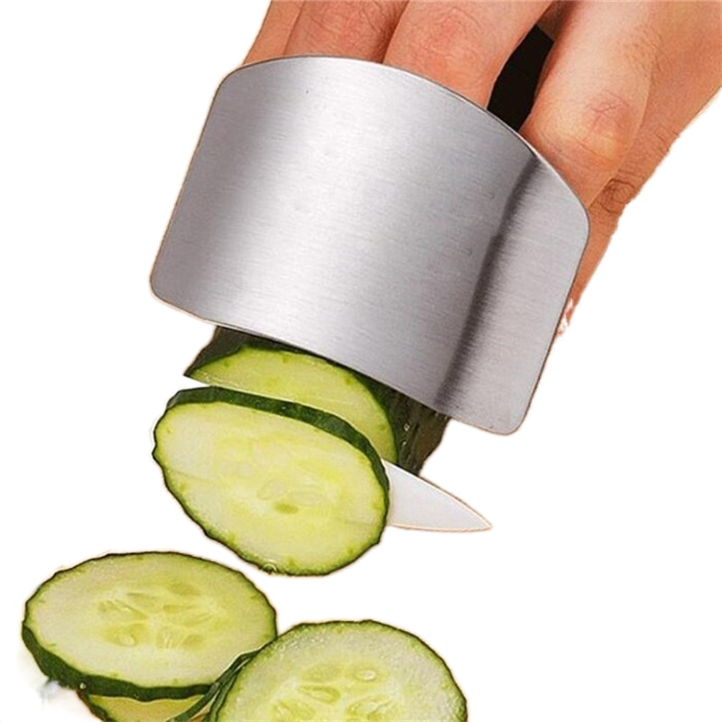 Kitchen Tools Stainless Steel Finger Protector Cutting Vegetable Finger Hand Protector Guard
