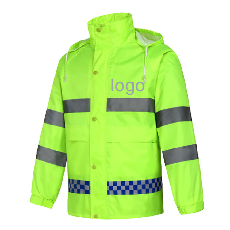 Индивидуальные hi vis дождевик со светоотрающей полосой