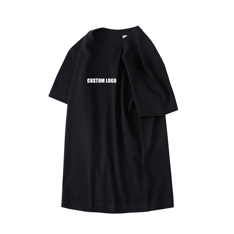 Wholesale 2021 Design Unisex Casual Simple Basic Plain Label Oversize Hip Hop Custom Logo Printing Short Slevees Tees T Shirts