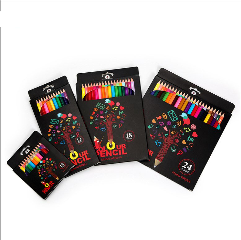 multi colored leaded pencil,students school natural wood colored pencils