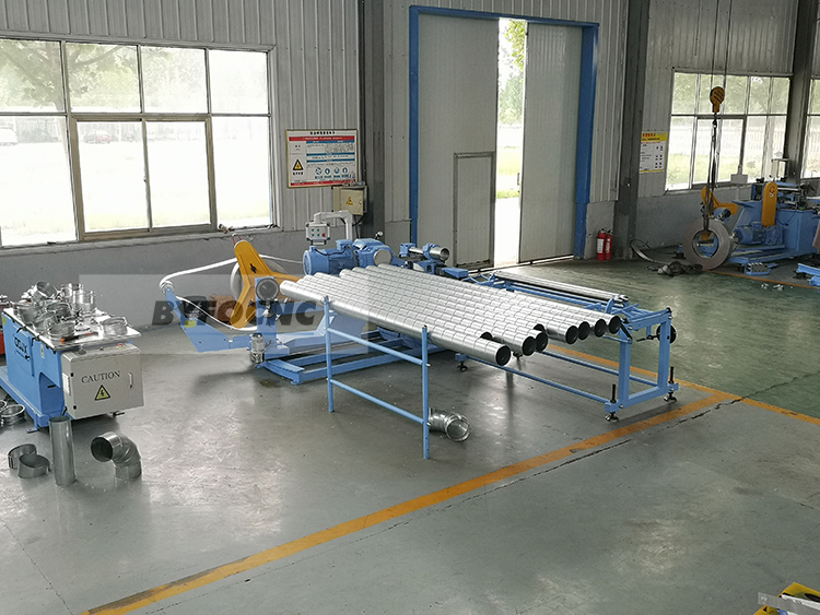 Direct Stainless Steel Chimney Manufacturing Automatic Spiral Duct machine Spiral Duct production equipment