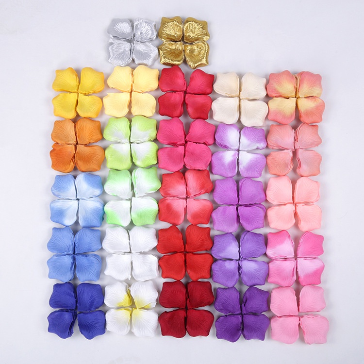 X-1201 Factory Direct Sale Wedding Decoration Artificial Silk Rose Flowers Petals