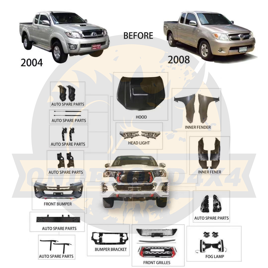 Для Toyota hilux Vigo Upgrade to hilux TRD Auto Body Kit