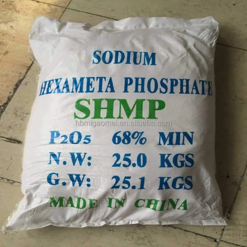 Industrial grade sodium hexametaphosphate SHMP price