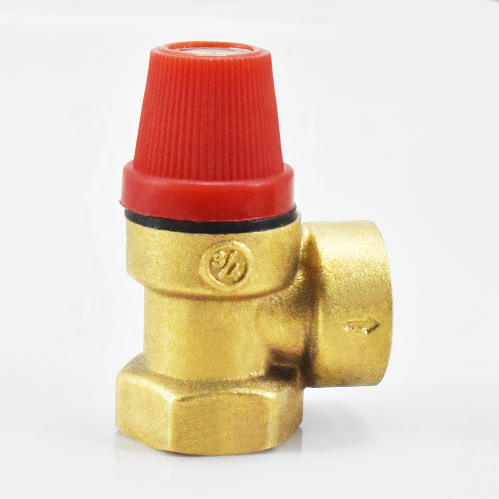 BSV красный колпачок 3 5 6 8 бар 3/4 ''1/2'' Регулируемый угловой тип давления воздуха Вакуумный латунный предохранительный клапан для парового котла