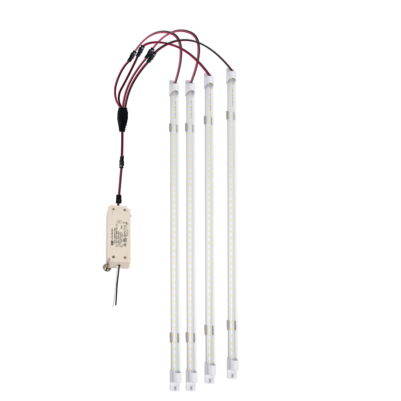 DLC ETL Approved Magnetic LED Strip Light 48W 6750lm Troffer Retrofit Kit LED Strips 0-10V dimming