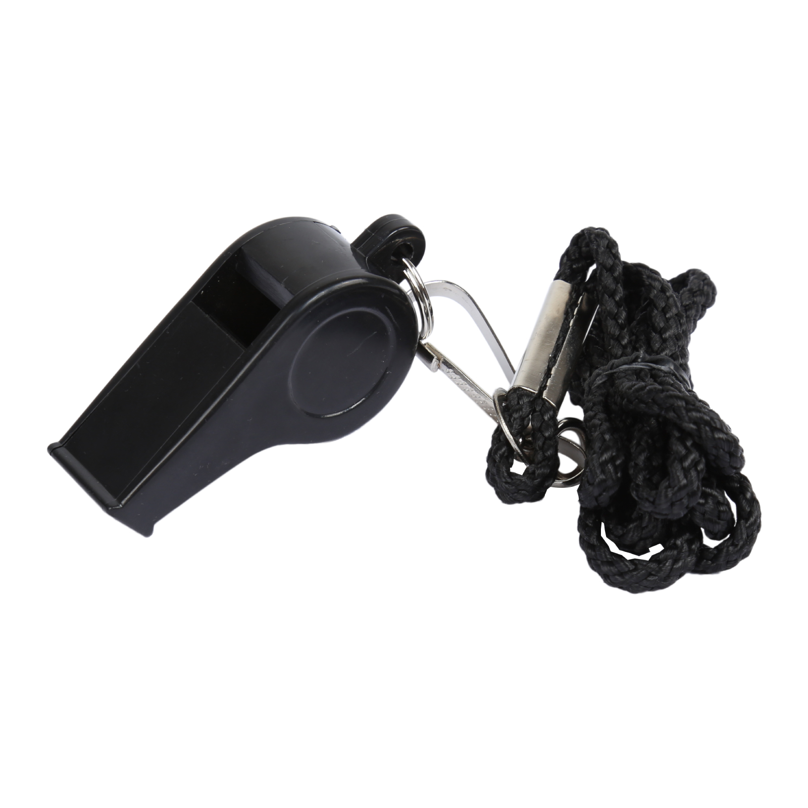 Professional Plastic Soccer Football Basketball Hockey Sports Classic Referee Whistle with Lanyard