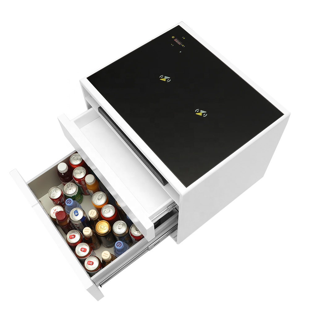 Multipurpose Minimalist Modular Screen Touch Hospital Bed Side Smart Wireless Charging Bedside Table with Fridge Speaker