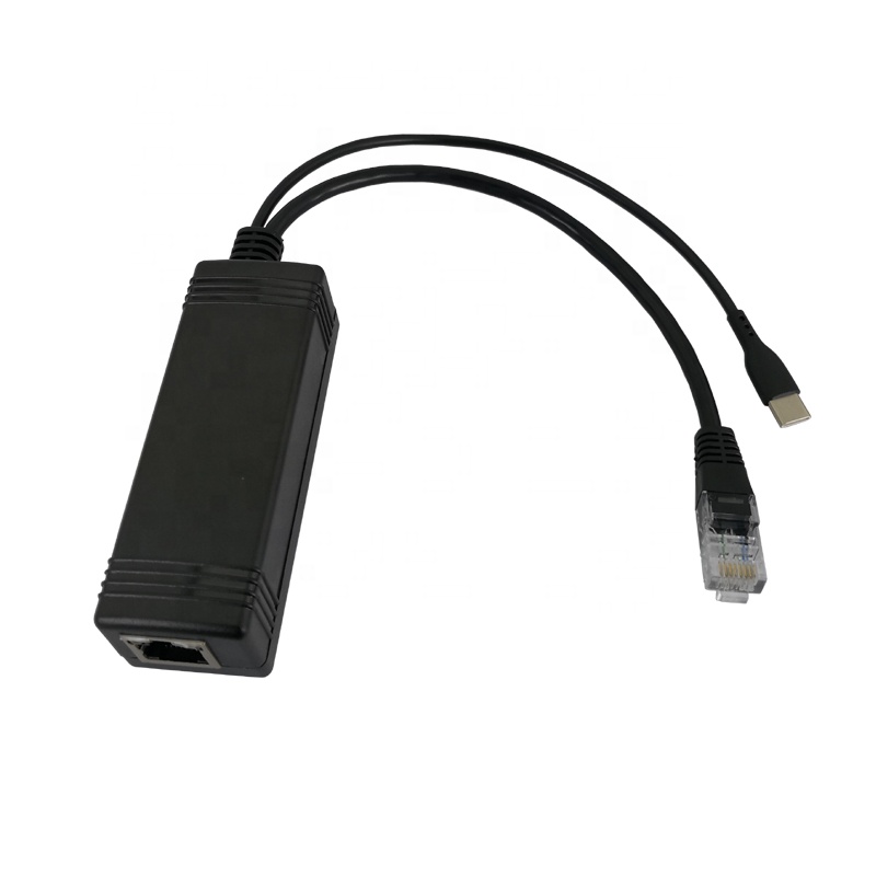 IEEE802.3af на 10/100 Мбит/с активный 48V до 5V 3A usbc Type-C с поддержкой POE инжектор разветвитель для Raspberry Pi 4 Google, предпродажная IP камера с WiFi