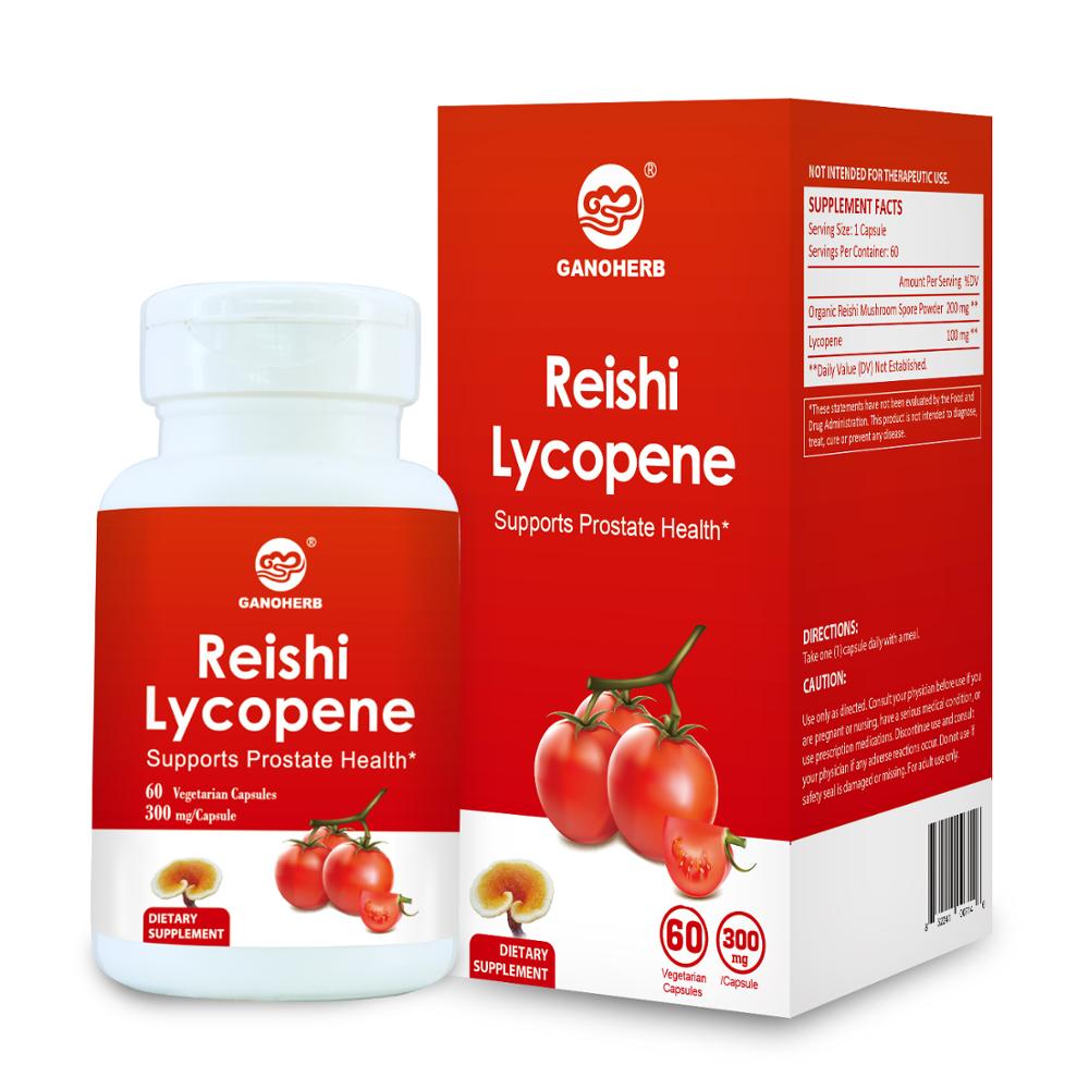 Оптовая продажа, капсулы с антиоксидантом ликопина Reishi, травяные добавки, капсулы с поддержкой простаты
