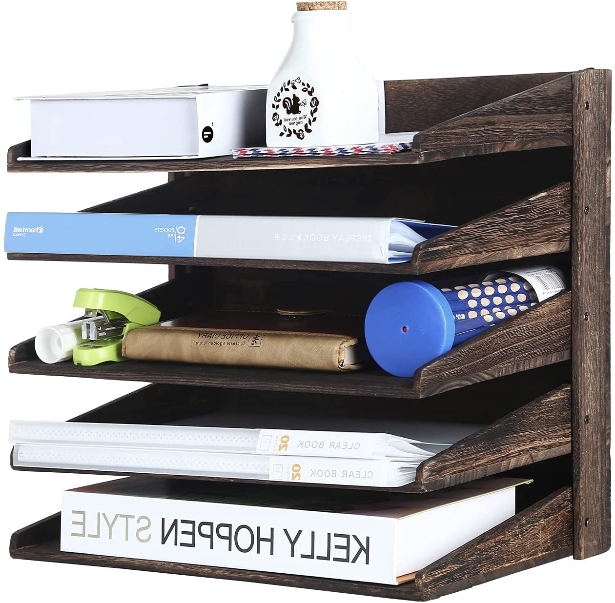 Wholesale Market 5 Tier Wood File Organizer