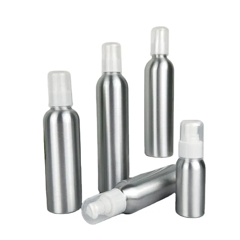 Cosmetic Aluminium Pump/shampoo/body Lotion Bottle Pump 30ml/50ml/100ml/150ml Silk Metal Customized