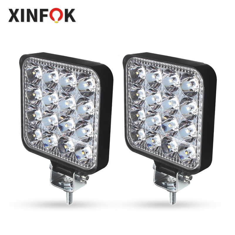 XINFOK Автомобильный светодиодный прожектор 3030 SMD 48 Вт DC 12 В 24 вольт 6500K рабочее освещение для FSO универсальный грузовик 4x4 4WD