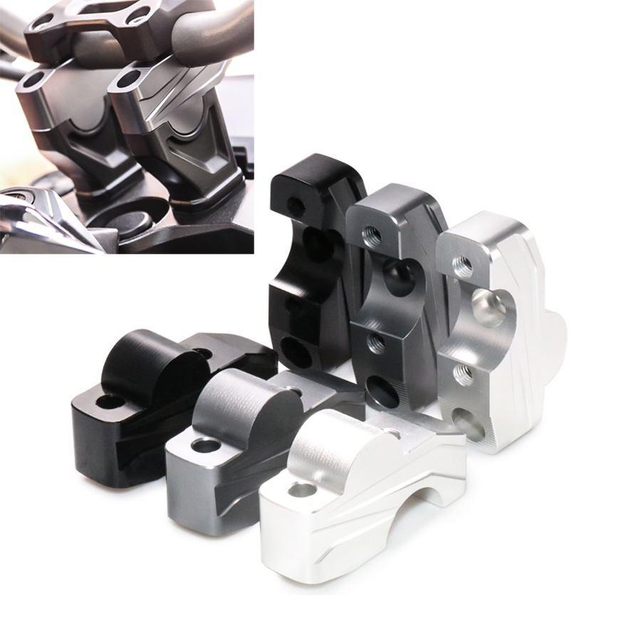 Handle Bar Riser Clamp Extend Handlebar Adapter Mount Fit For HONDA CB 650 1000 R CB650R CB1000R CRF1000L CRF1100L Africa Twin