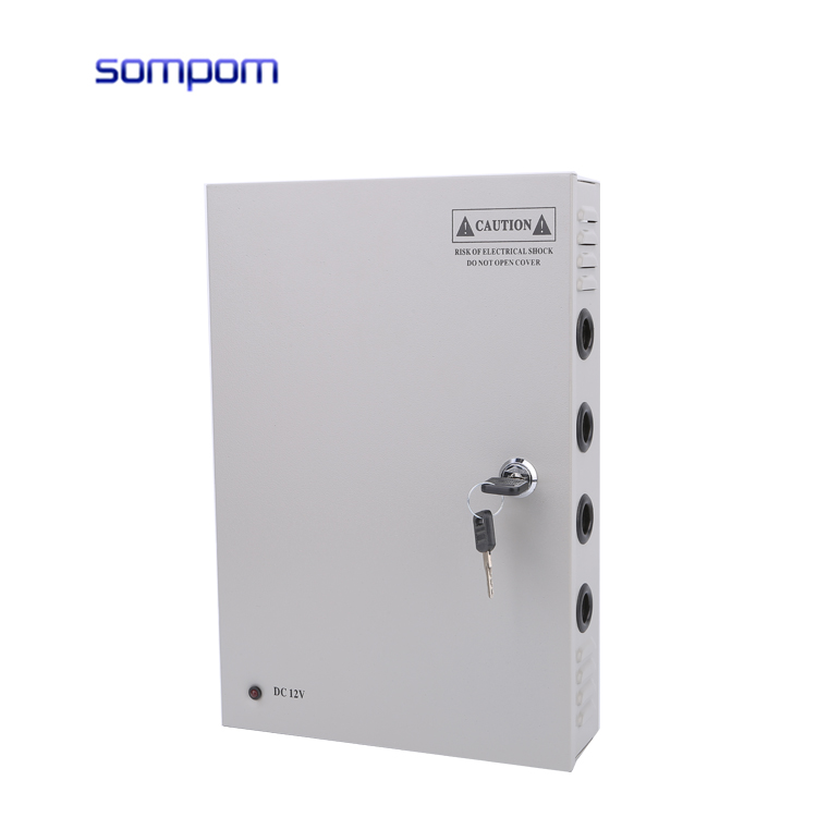 Горячая Распродажа sompom 12V 20A uninterupted электропитания CCTV 18 каналов блок питания со светодиодом