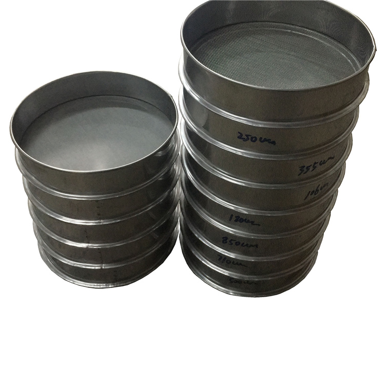 300 400 600mm Diameter 500 Micron Mesh Tyler Test Sieve For Rice