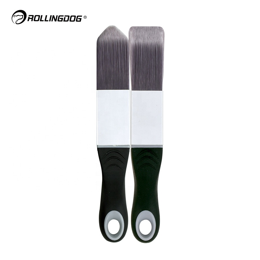 DETAIL PRO Seamless aluminium ferrule 2PC Filament Paint Detail Brush Set