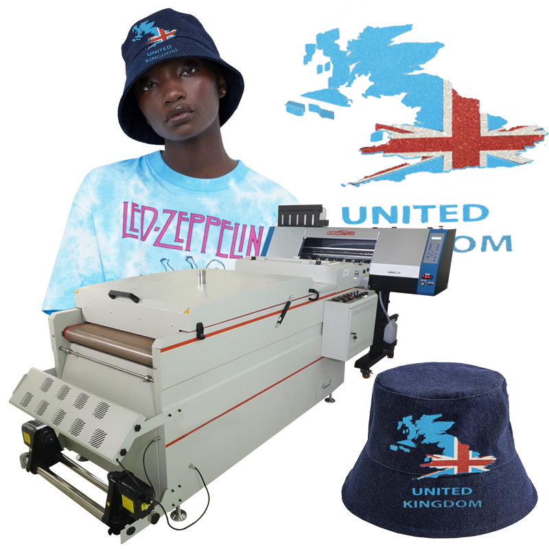 KingJet Hot Sale Heat PET Film DTF Printer With Roll to Roll dtf Ttransferpaper pet film ptinter machine