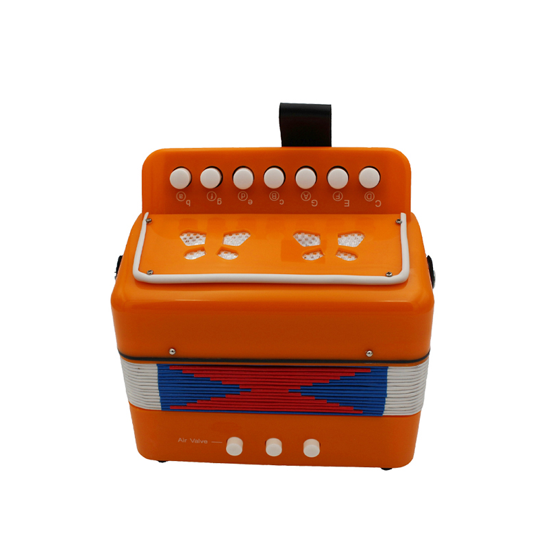 Мини 7 клавиш 2 Бас игрушка acordeon музыкальный инструмент кнопка аккордеон
