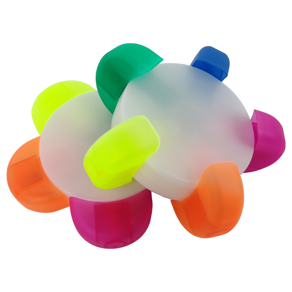 New flower shapes DIY 5 colors highlighters