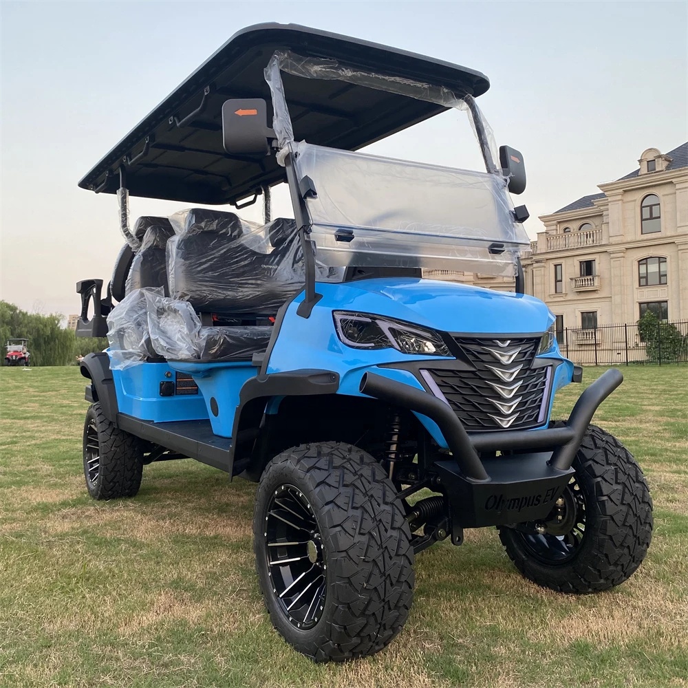 OEM Processing 2 4 6 Seat Sightseeing Handcart Club Car 72V Lithium Battery CE Certified Electric Golf Cart
