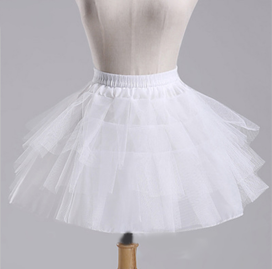 wholesale bridal dress kids gown petticoat wedding children ball gown underskirt black petticoat girls Lolita